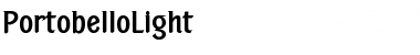 PortobelloLight Font PortobelloLight Font