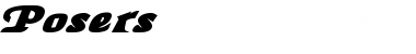 Download Posers Font Download Posers Font