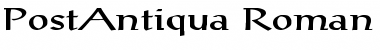 Download PostAntiqua-Roman Ex Font