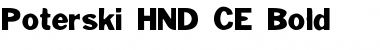 Poterski HND CE Font