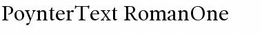 PoynterText-RomanOne Regular Font