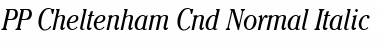 PP-Cheltenham Cnd Normal-Italic Font