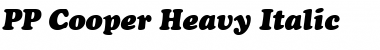 PP-Cooper Heavy-Italic Font