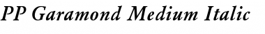 PP-Garamond Medium-Italic Font