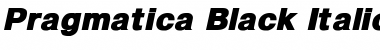 Pragmatica Black Italic Font