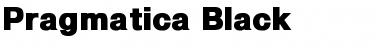 Pragmatica Black Regular Font