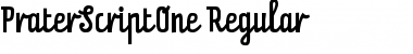 PraterScriptOne-Regular Regular Font