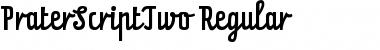 PraterScriptTwo-Regular Regular Font