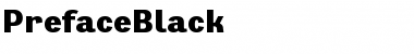 PrefaceBlack Font