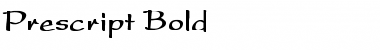 Prescript Bold Bold Font