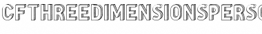 Download CF Three Dimensions Personal Font Download CF Three Dimensions Personal Font