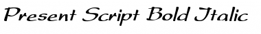 Present_Script Bold Italic Font