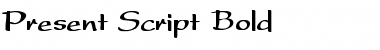 Present_Script Bold Font