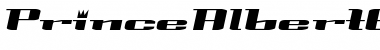 PrinceAlbertExtended Italic Font