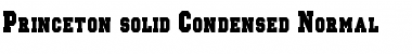 Princeton solid Condensed Normal Font