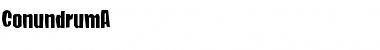 Conundrum Font Conundrum Font