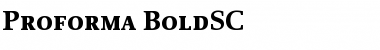 Proforma BoldSC Font