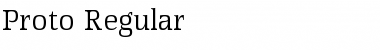 Proto Regular Font