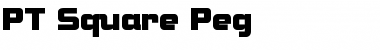 PT Square Peg Normal Font