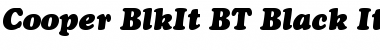 Cooper BlkIt BT Black Italic Font