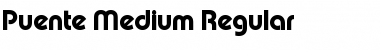 Puente-Medium Regular Font