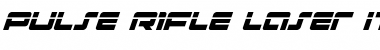 Download Pulse Rifle Laser Italic Font