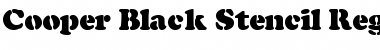 Download Cooper-Black-Stencil Font Download Cooper-Black-Stencil Font