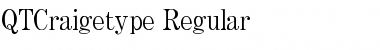 QTCraigetype Regular Font