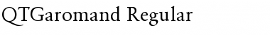 QTGaromand Regular Font