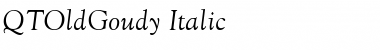 QTOldGoudy Italic Font