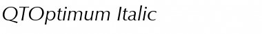 QTOptimum Italic Font