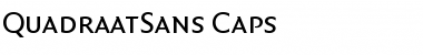 QuadraatSans-Caps Regular Font