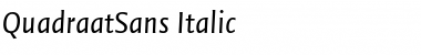 QuadraatSans Italic