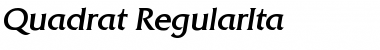 Quadrat-RegularIta Regular Font