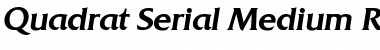 Quadrat-Serial-Medium Font