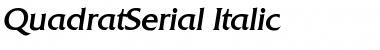 QuadratSerial Font