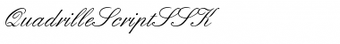 QuadrilleScriptSSK Regular Font