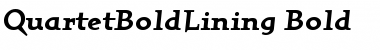 QuartetBoldLining Font
