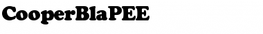 CooperBlaPEE Regular Font