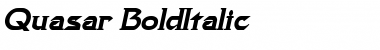 Quasar BoldItalic Font