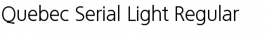 Quebec-Serial-Light Regular Font