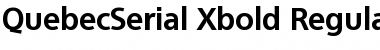 QuebecSerial-Xbold Regular Font