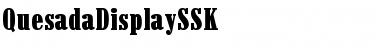 QuesadaDisplaySSK Regular Font
