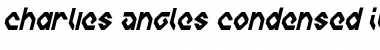 Charlie's Angles Condensed Italic Condensed Italic Font