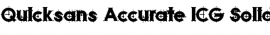 Quicksans Accurate ICG Solid Regular Font