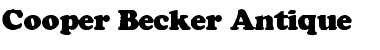 Cooper Becker Antique Regular Font