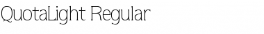 QuotaLight Regular Font