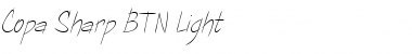 Copa Sharp BTN Light Font