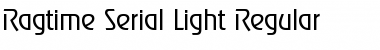 Ragtime-Serial-Light Font