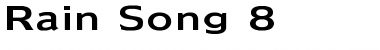 Rain Song 8 Regular Font